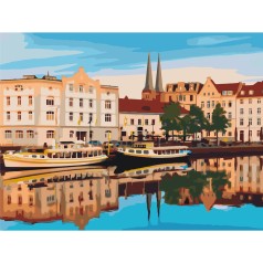 Картина за номерами: Старе місто німецького Любека