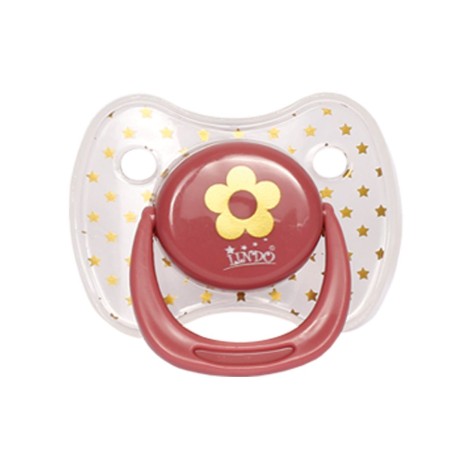 Пустышка силиконовая с кольцом от 12 месяцев (розовый)