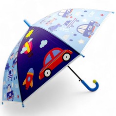 Зонтик (длина – 66 см, диаметр – 80 см) голубая