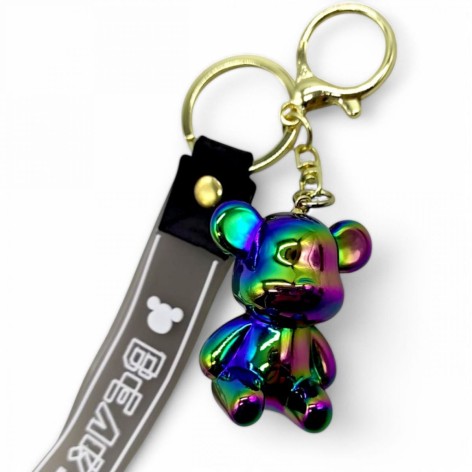 Брелок "Ведмедик Bearbrick" (хамелеон)