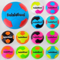 М'яч футбольний мікс видів, вага 300-320 грам, гумовий балон, спінений матеріал PVC, розмір №5