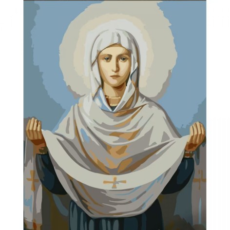 Набор для росписи по номерам Покров Strateg размером 30х40 см (SS6750)