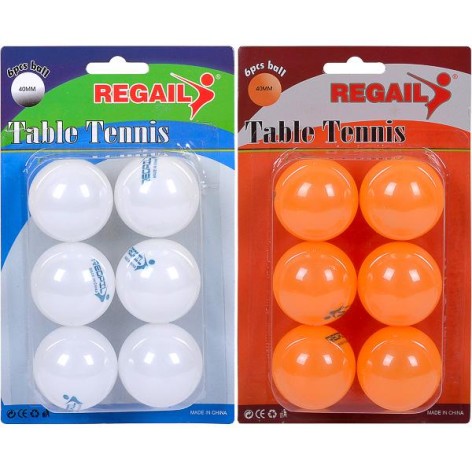 Набір м'ячів для настільного тенісу білий, 6шт 14-158 //