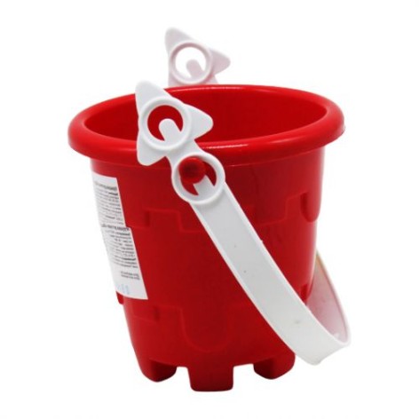 Відерце дитяче для пісочниці №7, червоне