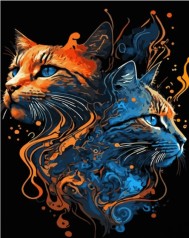 Набір для розпису по номерах Протилежності Strateg розміром 40х50 см (GS1004)