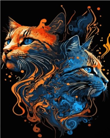 Набір для розпису по номерах Протилежності Strateg розміром 40х50 см (GS1004)