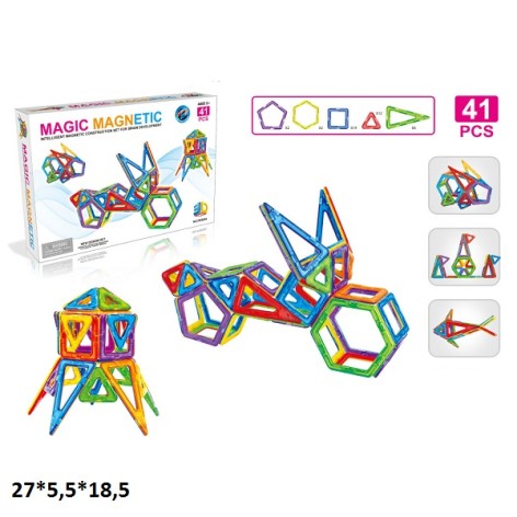 Конструктор магнитный FK6904 41шт.кор.27*5,5*18,5 /48/