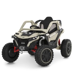 Джип M 6256EBLR-13 (1шт) р/к2,4G, 4мотора45W,1акум12V12AH, MP3, USB, EVA, BLUETOOTH, TF, музика, світло, шкіра, хакі