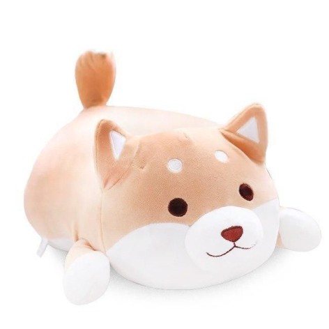 Мʼяка іграшка "Сплюшка Шиба-іну", 50 см (бежевий)
