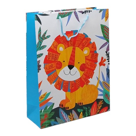 Пакет подарочный (40х12х30,5 см.), лев