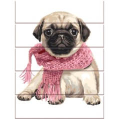 Живопис за номерами на дереві 