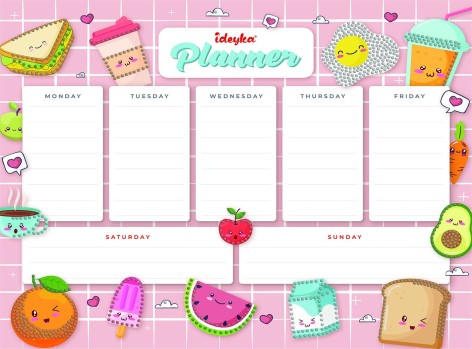 Планер на магнитной основе с алмазной мозаикой Ideyka 