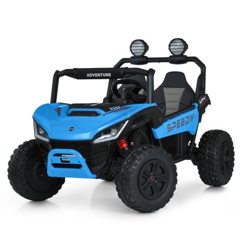 Джип машина на акумуляторі M 6205EBLR-4(24V) (1шт) 2,4G, 4мотори45W, 2акум12V7AH, MP3, USB, BLUETOOTH, EVA, TF, шкіра, світло, музика, синій