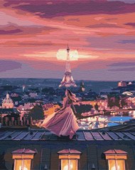 Картина по номерам: Фантастический вечер в Париже 40*50 BS51902