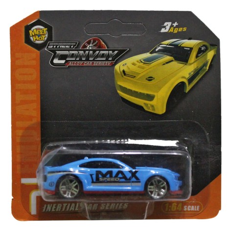 Машинка гонка голубая