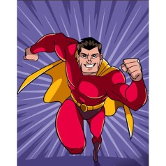Картина по номерах Супер герой 30х40 см