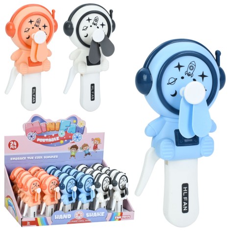 Вентилятор механический, 16см, (3цвета) /4/96/24шт в кор.  39-17-23см