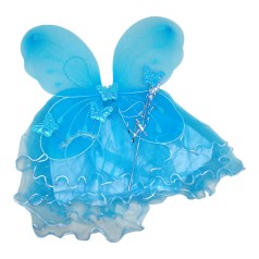 Набір феї (крила, спідниця, обруч, паличка) синій