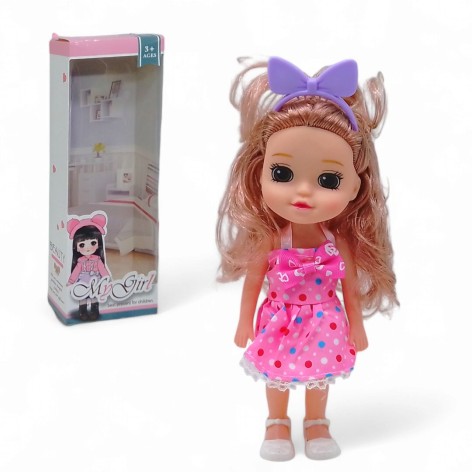 Лялька "Girl", (24 см), бузкова вигляд 2