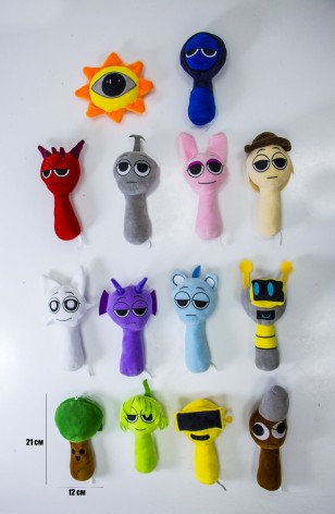 М'яка іграшка спрункі мікс 15 ГЕРОЇВ  21см //