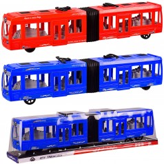 Тролейбус інерція, 2 кольори, розмір іграшки 48 * 7 * 10 см, під слюдою 50 * 9 * 12 см