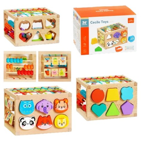 Логічна гра геометричний сортер, сортер тваринки, рахівниця, пальчикова гра, грані з еластичних сіток, в коробці