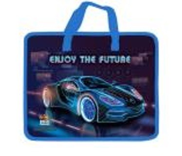 Папка пластиковая с текстильными ручками KIDIS, ENJOY THE FUTURE