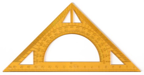 Треугольник прозрачный 20 см (45*90*45) 5шт