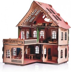 Будиночок для ляльок іграшковий з меблями 