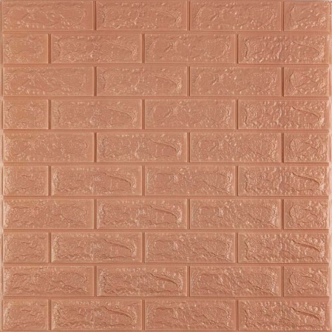 3D панель Sticker Wall "Цегла Пудра" 700x770x7мм коричневий (SW-00001800)