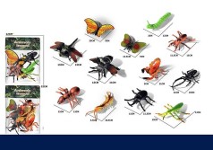 Набор насекомых 2 вида, 6 штук в п/е  /144-2/