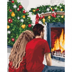 Картина по номерам "Різдв'яна романтика" 40*50см