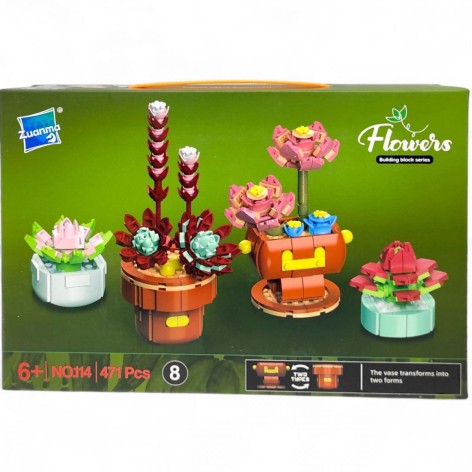 Конструктор “Сукуленти”, 471 деталь, в коробці