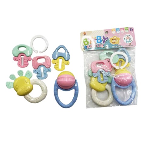 Погремушка в ручку, 5 шт. в наборе