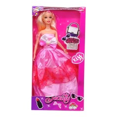 Лялька, рожева сукня 29см