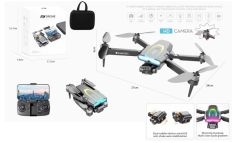 Квадрокоптер на радиоуправлении сложный с камерой Wi-Fi датчиком препятствий (F199)