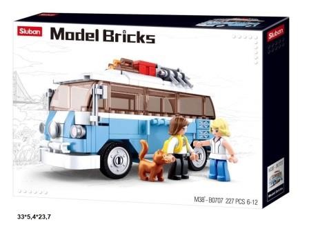 Конструктор M38-B0707 Model Bricks автобус 227 деталей 33*5,4*23,7
