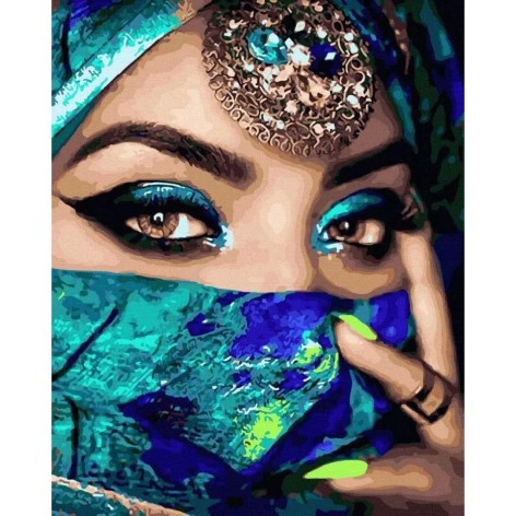 Розпис за номерами Загадковий погляд