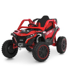 Джип M 6256EBLR-3 (1шт) р/к2,4G, 4мотора45W,1акум12V12AH, MP3, USB, EVA, BLUETOOTH, TF, музика, світло, шкіра, червоний