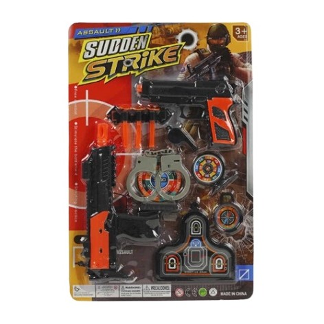 Игровой набор полицейский A-Toys 2 пистолета 3 патрона аксессуары (A833)