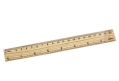 Лінійка дерев'яна 20 см ширина 2,5см по 10шт. 72шт/уп