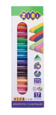 Пластилін 17 кольорів (12 Стандарт + 5 неон) 272 г, Kids line