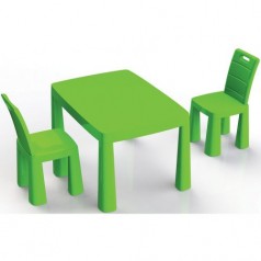 Игровой набор DOLONI Стол и два стула (зеленый)