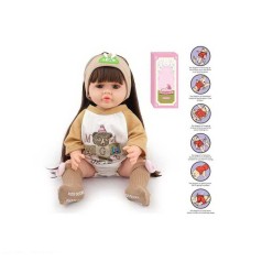 Лялька гумова функціональна AFD, висота 52 см, звуки, прошите волосся, аксесуари 8866-32S