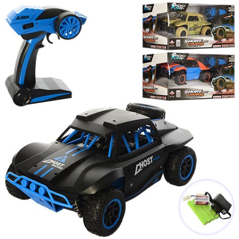 Радіокерована машина 2.4G, акум, 1:18, 29см, амортизатори, гум.кол(надув), 3вид, кор-ке, 40-20-23см 