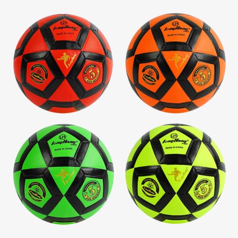 М'яч футбольний 4 кольори, безшовний, TPE, розмір №5, мікс видів 