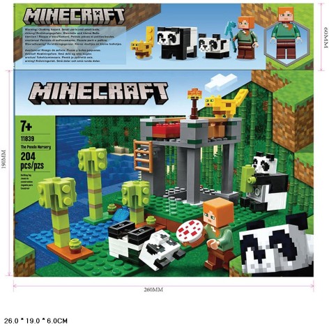 Конструктор Minecraft 204дет. кор. 26*19*6см 