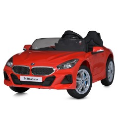 Машина M 5742EBLR-3 (1шт) р/к2,4G, 1акум12V7AH, 2мотори45W, муз, світло, колесаEVA, шкір.сидіння, червоний