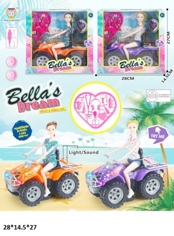 Квадроцикл для ляльки JX500-19 з лялькою муз.світ.2в.кор.28*14,5*27 