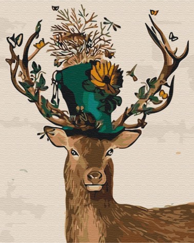 Картина по номерам Brushme Фантастический олень 40х50 см (BS52167)